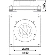 OBO Bettermann - Unterflur-Gerätedose Im-Beton-Dose IBD 35048 R9 für GESR9