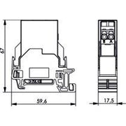 Telegärtner - LWL-Steckverbinder STX Tragschienen-Verbinder 100022792 LC-D Kupplung SM