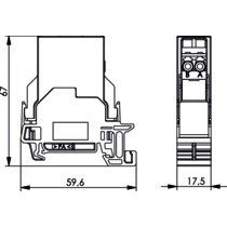 Telegärtner - LWL-Steckverbinder STX Tragschienen-Verbinder 100022792 LC-D Kupplung SM