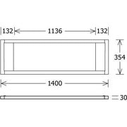 LTS Licht&Leuchten - Pendelleuchte LED-Pendelleuchte PIANO-P 1400840DALWS 4000K DALI dim ws