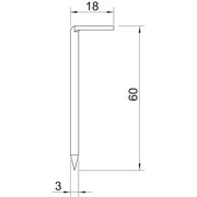 OBO Bettermann - Hakennagel 1101 Z 60 G − 250 Stück