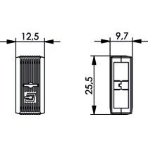 Telegärtner - Zubehör/Ersatzteile für LWL-Technik STX SC-D-Verbindungsklamme 100000882 schwarz − 10 Stück