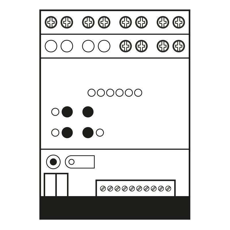 Jung - Bussystem-Mehrfach Bediengerät KNX Multistation 23066 REGHE − 1 Stück