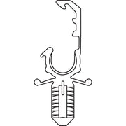 HellermannTyton - Befestigungsklammer Wellrohrhalter 151-01038(500) − 500 Stück