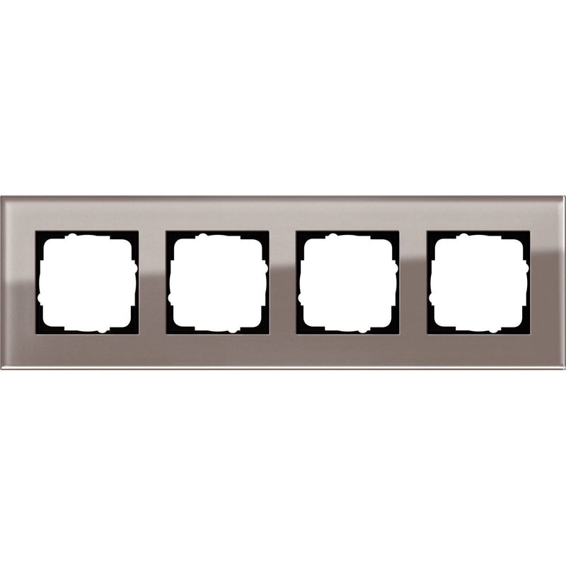 Gira - Abdeckrahmen 4fach Esprit 0214122 Glas Umbra