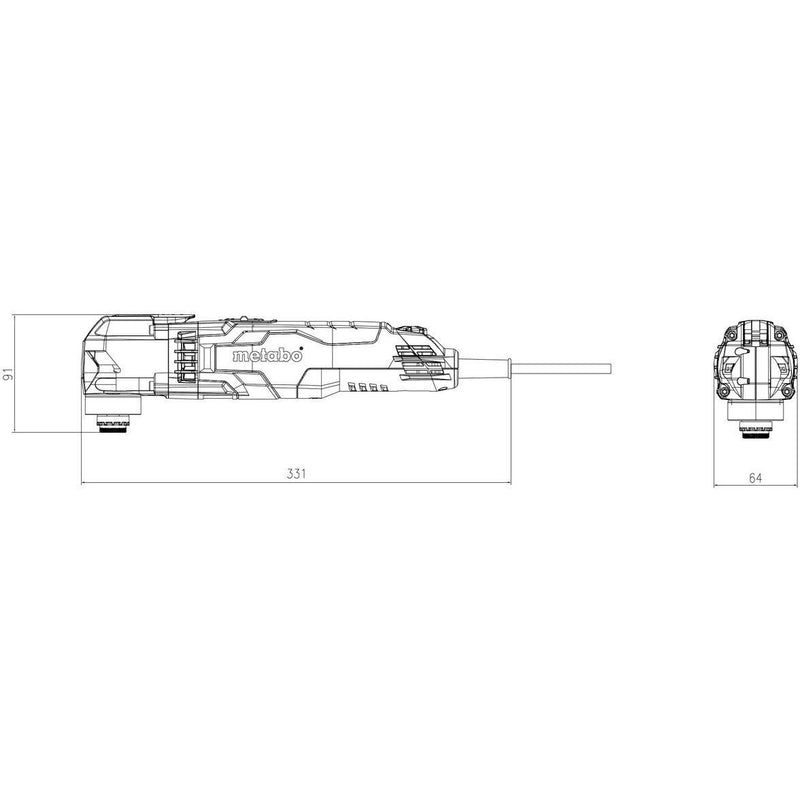 Metabowerke - Elektrowerkzeugset Multitool MT 400 Quick Set