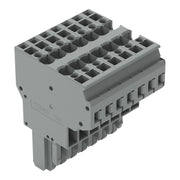 WAGO - Ein- und mehrpolige Klemmenleiste 2-Leiter-Federleiste 769-127 CAGECLAMP,4mm²,gr − 10 Stück