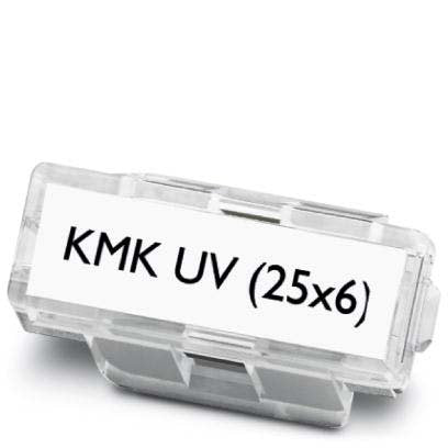 Phoenix Contact - Kabelmarkierungssystem Kabelmarkerträger KMK UV (25X6) transparent, 25x6mm − 100 Stück