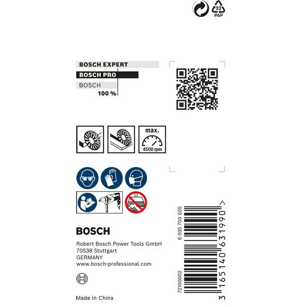 Bosch - Rotierende Drahtbürste PRO Stainless Steel clean 2608622119 Scheibenbürste