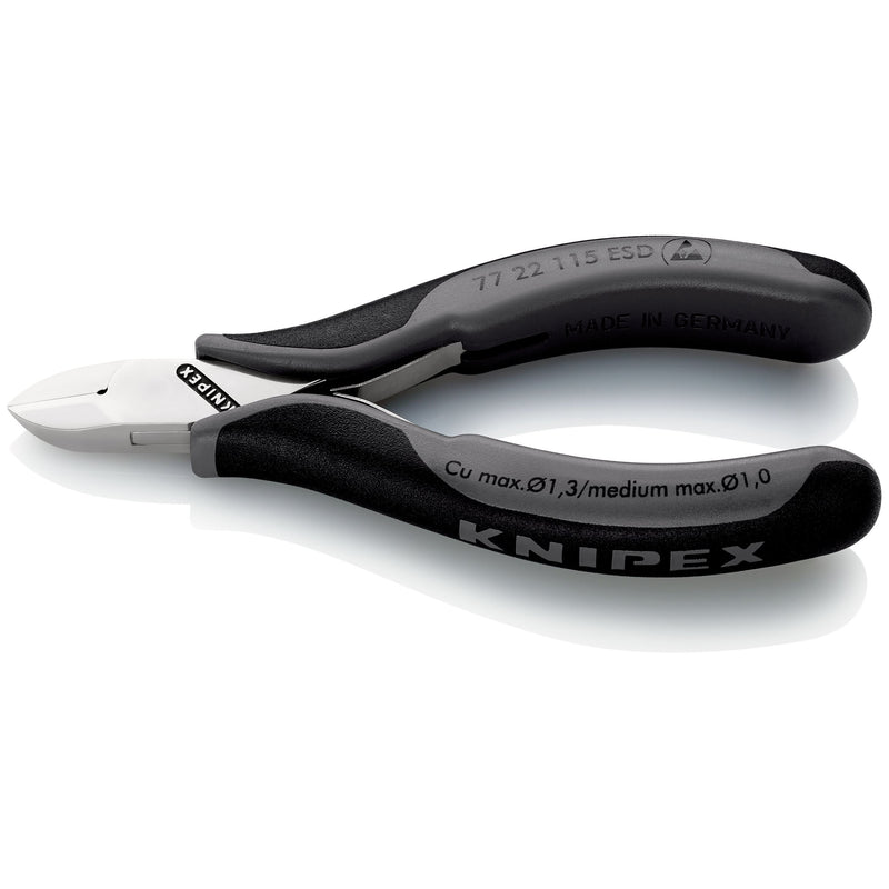 Knipex - Seitenschneider Elektronik-Seitenschneider 77 22 115 ESD ESD, 115mm