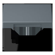 Jung - Abdeckrahmen Klappdeckel m. Stellfeder LC 990 BFKL 251 gris 59