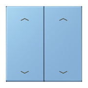 Jung - Abdeckung/Bedienelement für Installationsschalterprogramme Wippe mit Pfeilsymbolen LC 102 P 256 bleu ceruleen 59