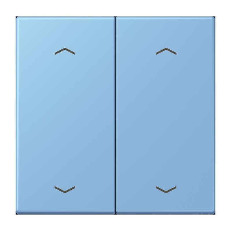 Jung - Abdeckung/Bedienelement für Installationsschalterprogramme Wippe mit Pfeilsymbolen LC 102 P 256 bleu ceruleen 59