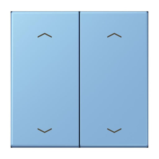 Jung - Abdeckung/Bedienelement für Installationsschalterprogramme Wippe mit Pfeilsymbolen LC 102 P 256 bleu ceruleen 59