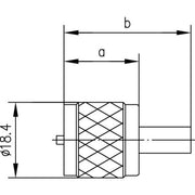 Telegärtner - Koax-Steckverbinder UHF-Kabelstecker cr/cr 100024325 RG214/U − 5 Stück