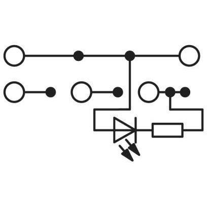 Phoenix Contact - Initiator/Aktor-Reihenklemme Initiatoren-/Aktorenklemme PTIO 1,5/S/5 250V, 13,5A − 50 Stück