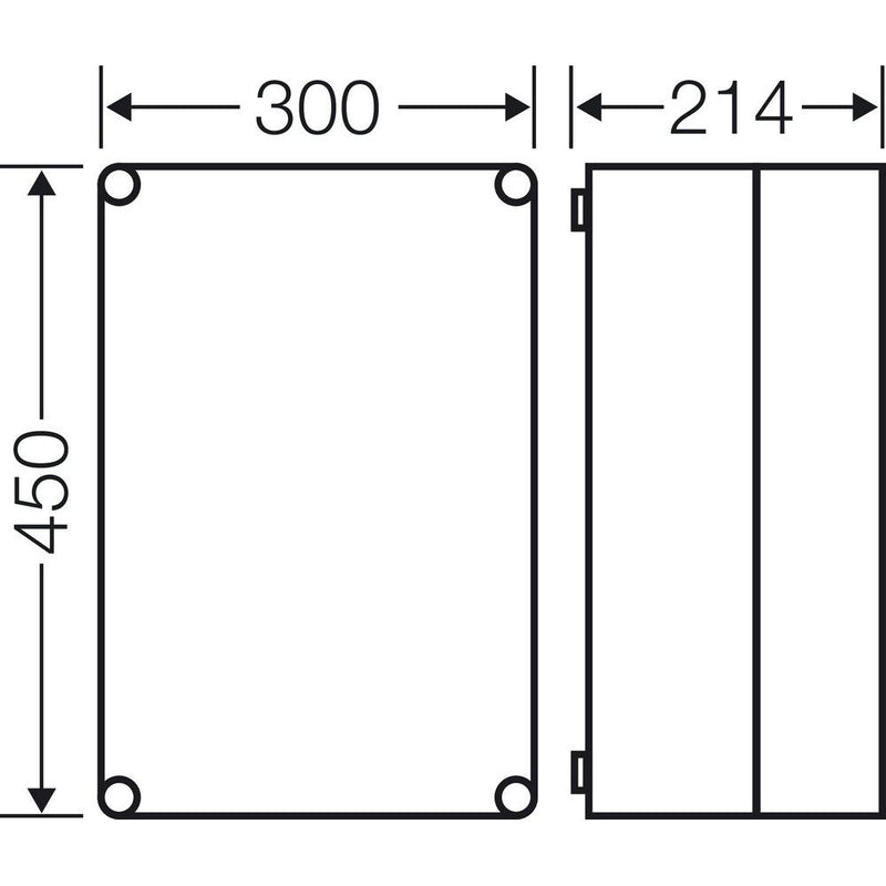Hensel - Leergehäuse Mi 0311 275x425x191mm