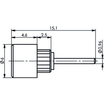 Telegärtner - Koax-Steckverbinder MCX-Einpressbuchse 50Ohm 100025003 mit Lötstift − 5 Stück