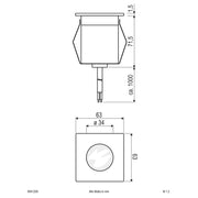 EVN Lichttechnik - Bodeneinbauleuchte LED-Bodeneinbauleuchte 654120A IP65