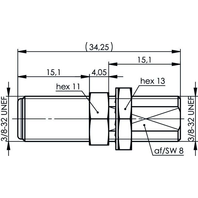 Telegärtner - Koax-Kupplung F-Einbaukupplung, 75 Ohm 100025636 F-F − 5 Stück