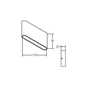 Brumberg Leuchten - Decken-/Wandleuchte LED-Wandleuchte 10046173 10,8W 230V ww ws-str