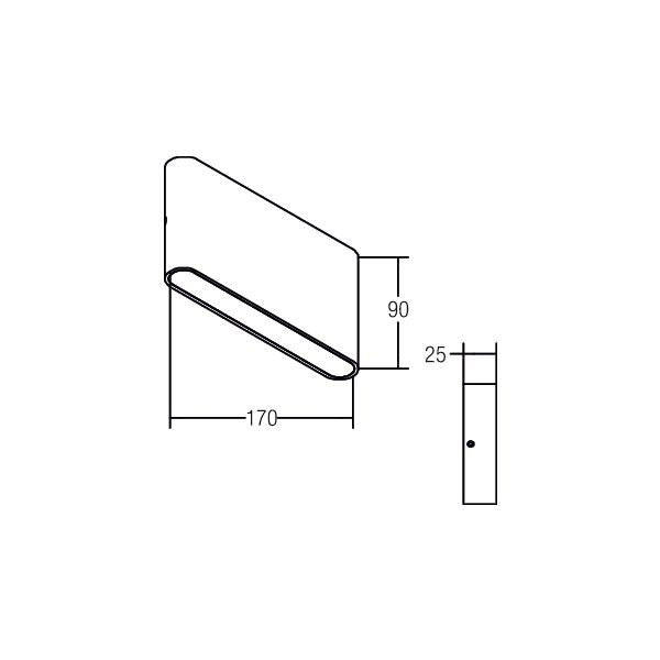 Brumberg Leuchten - Decken-/Wandleuchte LED-Wandleuchte 10046173 10,8W 230V ww ws-str