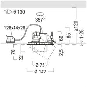 Zumtobel Group - Downlight/Strahler/Flutlicht LED - Einbaustrahler VIV2 - R S #60715575 930