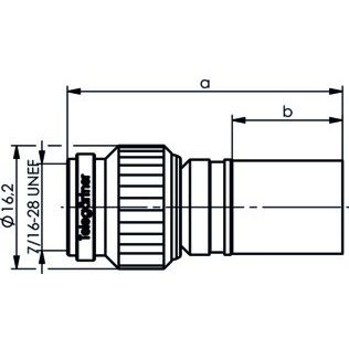 Telegärtner - Koax-Steckverbinder R-TNC Stecker Cr/Cr 100027540 LMR-300