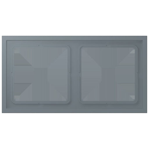 Jung - Abdeckrahmen Rahmen 2-fach LCZ 982 BF 251 gris 59