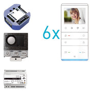 TCS Tür Control - Türsprech-Set video:pack Einbau PVIF060/001 für 6 Wohneinheit