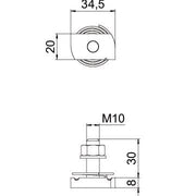 OBO Bettermann - Hammerkopfschraube MS4121/4141 mit Feder − 50 Stück