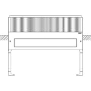 ABN - Sockel/Sockelelement (Schaltschrank) Sockel Gr.2 SX007 4-feld Höhe 900mm