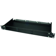 Telegärtner - Frontpanel/Patchpanel leer (Schaltschrank) Baugruppenträger 1HE 100021883 sw 482,6mm(19Z)