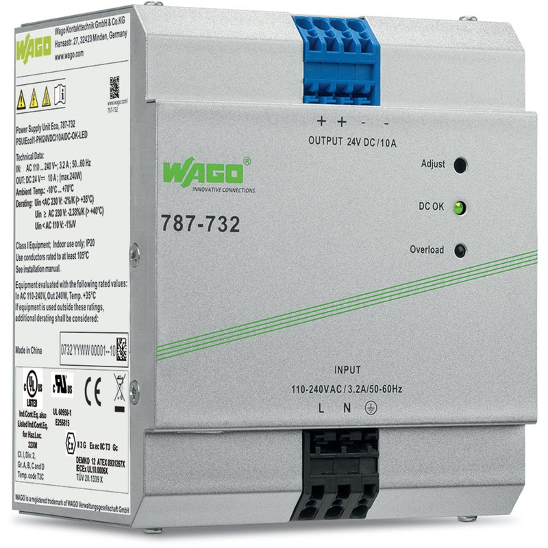 WAGO - Gleichstromversorgung Stromversorgung 787-732 24V 10A