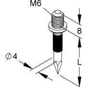 HKL - Nageldübel Schraubduebel M6 30mm 760/30 − 100 Stück