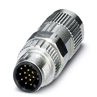 Phoenix Contact - Rundsteckverbinder, feldkonfektionierbar (Industriesteckverbinder) Steckverbinder SACC-MS-17PCON SCO 17-polig St/ger M12