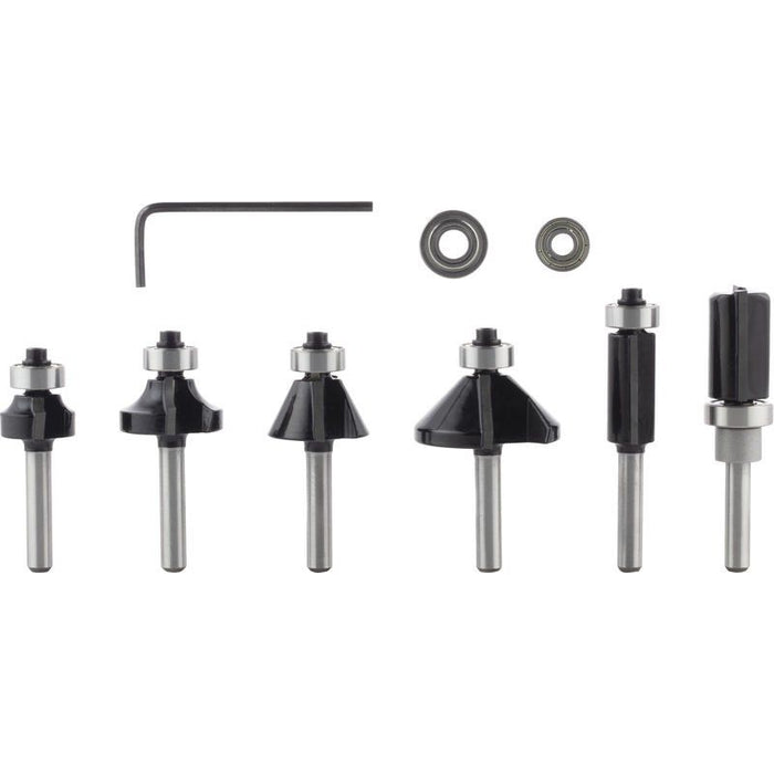 Bosch Power Tools - Werkzeugset PRO Kantenfräser-Set, 2607017468 6 mm, 6-tlg  − 1 Stück
