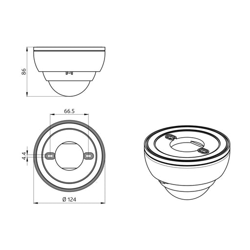 BEG Brück Electronic - Bussystem-Bewegungsmelder Präsenzmelder PD4-M-HCL2-AP