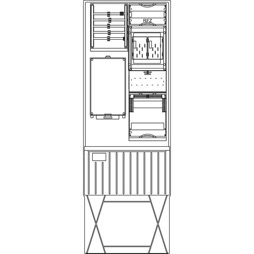 Elsta Mosdorfer - Zähler-Komplettschrank Zähleranschlusssäule ZS322B.W2.12A A320 W2 2Z BKEI 12TE