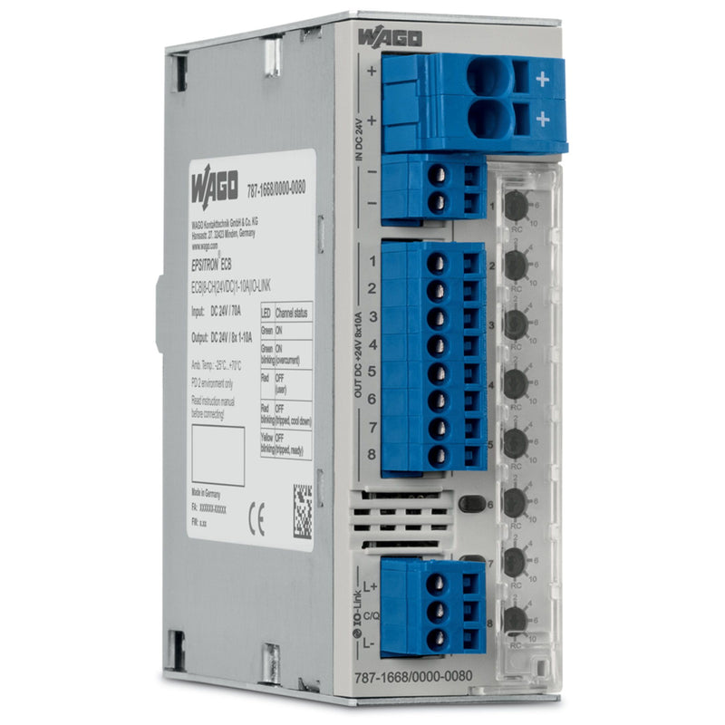 WAGO - Stromüberwachungsgerät Elektron. Schutzschalter 787-1668/000-080 DC 24 V