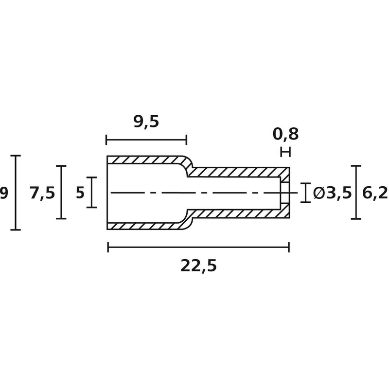 HellermannTyton - Durchführungstülle Schutzkappe HV4822-PVC-NA-N1 − 2000 Stück