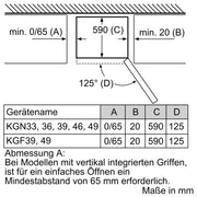 Bosch - Kühl-/Gefrierkombination Kühl/Gefrierkombi KGN36NWEA Serie2