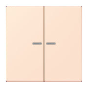 Jung - Abdeckung/Bedienelement für Installationsschalterprogramme Wippe 2fach m. Lichtleiter LC 995 KO5 226 orange pale (32082)