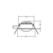Brumberg Leuchten - Downlight/Strahler/Flutlicht LED-Einbaustrahler 38369073 230V 3000K weiß