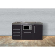 Stengel - Mini-Küche Miniküche Premiumline MPGSMS3SM160GSGKFlBr Schwarz matt