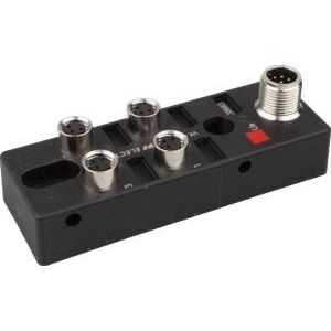 Ipf Electronic - Passiver Sensor-/Aktor-Verteiler (ohne Leitung) Verteiler, 27x88x31mm, VK001101 10-30V DC 4x M8