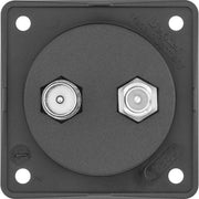 Berker - Antennensteckdose Antennen Verbinderdose 845632503 sw/matt, TV/SAT