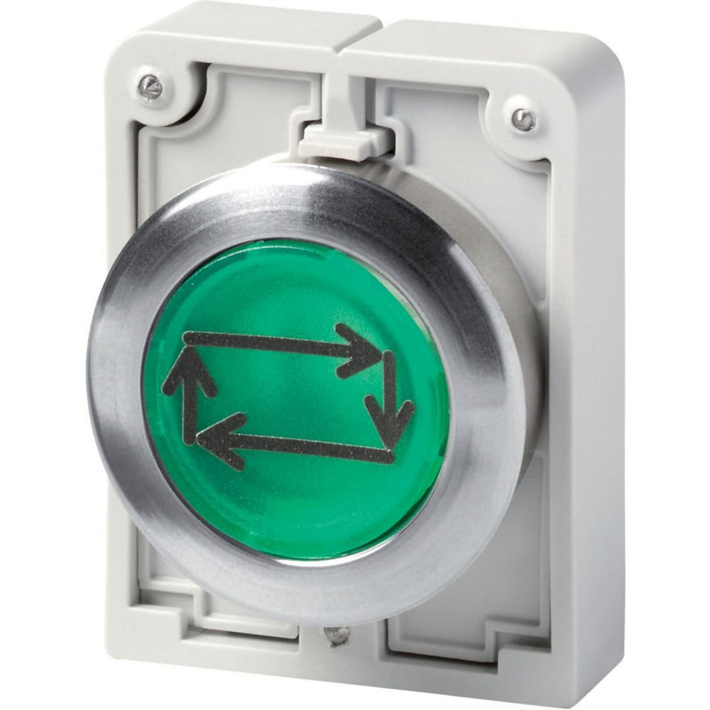 Eaton - Frontelement für Drucktaster Leuchtdrucktaste RMQ-Titan M30C-FDL-G-X32 flach tastend bes