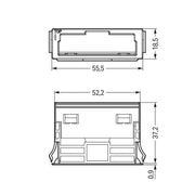 WAGO - Zubehör/Ersatzteile für steckbare Gebäudeinstallation Snap-In-Rahmen 770-340 5-pol.,1,0 3,0mm,ws − 100 Stück