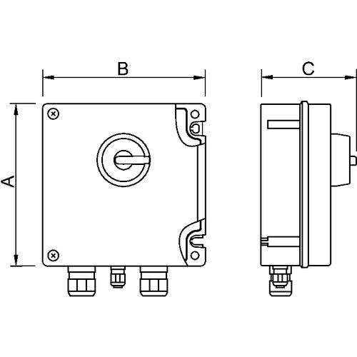 Stahl - Lastschalter Lasttrennschalter 205680 Ein-/Ausschalter  − 1 Stück
